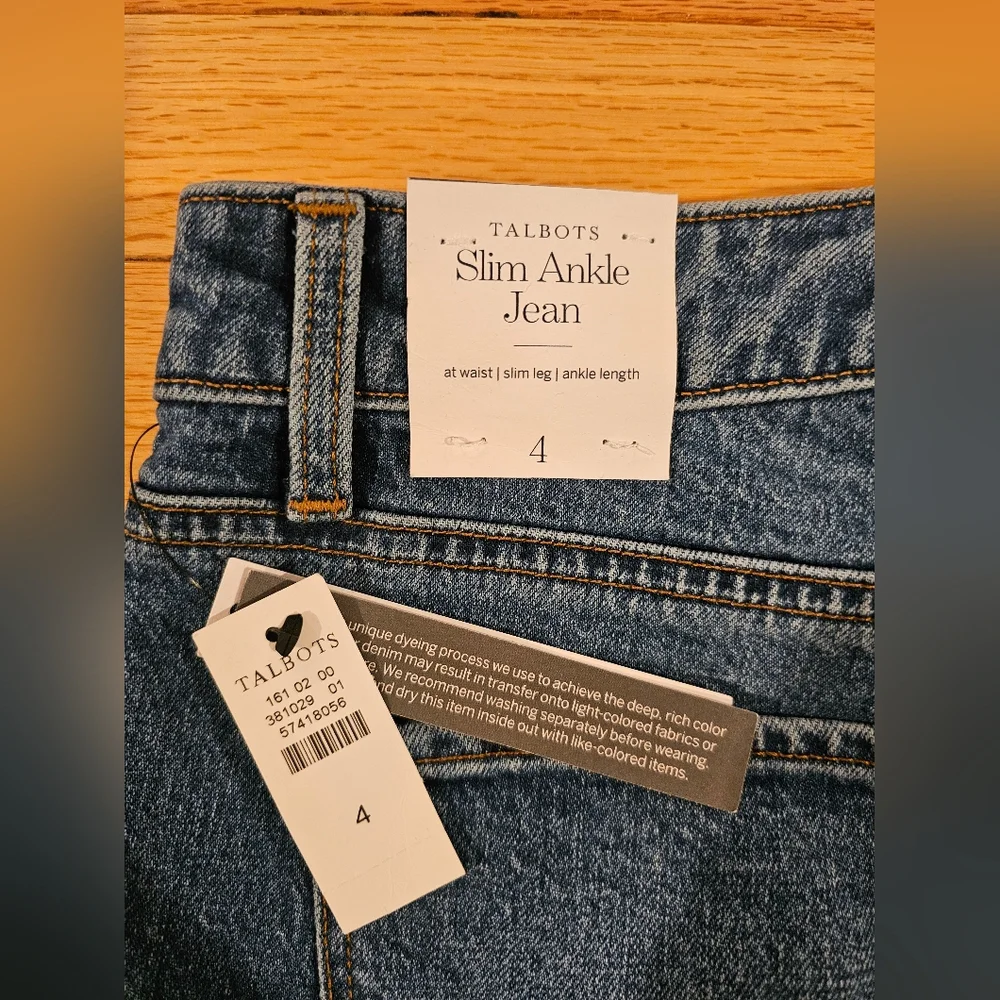 Talbots Slim Ankle Jeans Size 4‎